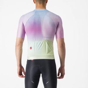 Tricou cu maneca scurta Castelli R-A/D, Violet Multicolor, XXXL - Img 2