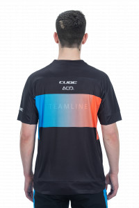 TRICOU CUBE TEAMLINE ROUNDNECK S/S BLACK-BLUE-RED XL - Img 3