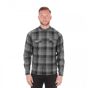 TRICOU CUBE WORK SHIRT L/S GREY CHECK XL