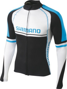 TRICOU MANECA LUNGA SHIMANO WHITE/BLACK/CYAN BLUE