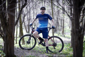 Tricou maneca scurta Force MTB Angle albastru XXL - Img 4