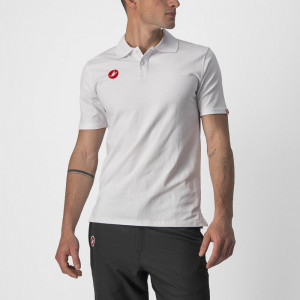 Tricou polo Castelli Race Day, Alb, XXL