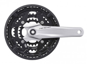 ANGRENAJ PEDALIER SHIMANO ALIVIO FC-M430-S 44X32X22T BRAT 170MM PT. 9 VIT. PE SPATE OCTALINK CU CG INCOMPATIBIL CHAINCASE CU SURUBURI ALIVIO LOGO ARGINTIU AMBALAT IND.