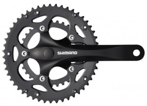 ANGRENAJ PEDALIER SHIMANO CLARIS FC-2350 50X34T BRAT 175MM PT. 8 VIT. PE SPATE FARA CG NEGRU VRAC