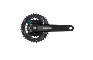 ANGRENAJ PEDALIER SHIMANO FC-M315-B2 36X22T BRAT 175MM PT. 7/8 VIT. PE SPATE FARA CG INCL. SURUBURI INCOMPATIBIL CHAINCASE CHAIN LINE 3MM OUTBOARD NEGRU AMBALAT IND.