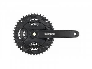 ANGRENAJ PEDALIER SHIMANO FC-MT101 PT. 9 VIT. BRAT 175MM 44X32X22T FARA CG INCL. SURUBURI DE FIXARE INCOMPATIBIL CHAINCASE NEGRU AMBALAT IND.