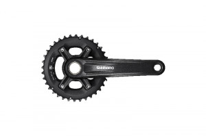 ANGRENAJ PEDALIER SHIMANO FC-MT500-2 PT. 10 VIT. BRAT 175MM 36X26T 2-PCS FC FARA BUTUC PEDALIER NEGRU AMBALAT IND.