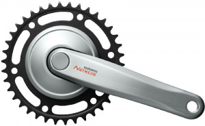 ANGRENAJ PEDALIER SHIMANO NEXUS FC-C6000 33T BRAT 170MM COMPATIBIL CHAINCASE INCL. SURUBURI FIXARE ARGINTIU AMBALAT IND.