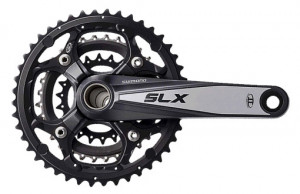 ANGRENAJ PEDALIER SHIMANO SLX FC-M660 48X36X26T BRAT 175MM PT. 9 VIT. PE SPATE HOLLOWTECH II INCOMPATIBIL CHAINCASE INCL. BUTUC PEDALIER FARA CG AMBALAT IND.