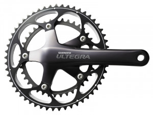 ANGRENAJ PEDALIER SHIMANO ULTEGRA FC-6601-G 53X39T BRAT 175MM PT. 10 VIT. PE SPATE HOLLOWTECH II FARA BUTUC PEDALIER GRI AMBALAT IND.