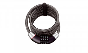 Antifurt Cablu ZEFAL K-Traz C12 Cifru 12mm/185cm - Black