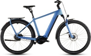 BICICLETA ELECTRICA CUBE KATHMANDU HYBRID COMFORT PRO 800 AZURE BLACK 2026 58 cm
