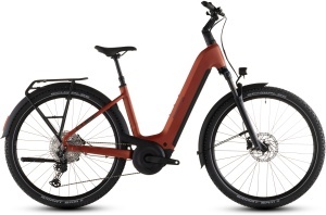 BICICLETA ELECTRICA CUBE NURIDE HYBRID PRO 600 EASY ENTRY CHILLI BLACK 2026 54 cm