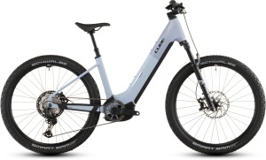 BICICLETA ELECTRICA CUBE REACTION HYBRID SLX 800 EASY ENTRY GAUZEGREY ICEBLUE 2026 cadru S (16") - roti 27.5