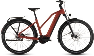BICICLETA ELECTRICA CUBE TOURING HYBRID COMFORT SLX 800 TRAPEZE CHILLI CHROME 2026 54 cm