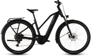 BICICLETA ELECTRICA CUBE TOURING HYBRID ONE 600 TRAPEZE COAL CHROME 2026 58cm