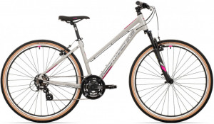 Bicicleta Rock Machine Crossride 100 Lady 29 Gloss Grey/Grey/Crimson 19.0 - (L) - Img 2