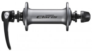 BUTUC FATA SHIMANO CLARIS HB-2400 32H OLD 100MM AX 108MM QR 129MM ARGINTIU AMBALAT IND.