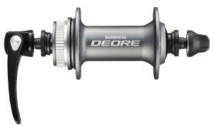 BUTUC FATA SHIMANO DEORE HB-M615-S 36H OLD 100MM AX 108MM PT. ROTOR CENTER LOCK QR 133MM CU PROTECTIE PT. MONTURA DISCULUI ARGINTIU AMBALAT IND.
