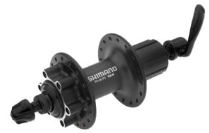 BUTUC SPATE SHIMANO DEORE FH-M475L 36H 8/9/10 VIT. OLD 135MM AX 146MM QR 166MM PT. ROTOR 6-SURUBURI SHIMANO LOGO NEGRU AMBALAT IND.