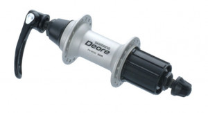 BUTUC SPATE SHIMANO DEORE FH-M530 36H 8/9 VIT. OLD 135MM AX 146MM QR 173MM NEGRU ARGINTIU VRAC