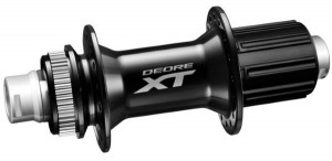 BUTUC SPATE SHIMANO DEORE XT FH-M8010-B 32H 8/9/10/11 VIT. OLD 148MM AX E-THRU 12MM (FARA AX) PT. ROTOR CENTER LOCK AMBALAT IND.