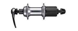 BUTUC SPATE SHIMANO SORA FH-RS300 36H 8/9/10 VIT. OLD 130MM AX 141MM QR 168MM ARGINTIU AMBALAT IND.