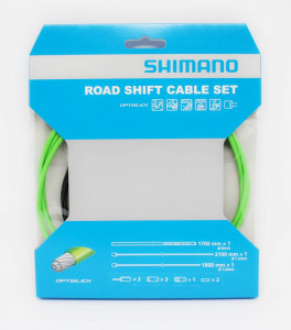 CABLU DE SCHIMBATOR SHIMANO ROAD OPTISLIK SET VERDE - Img 2