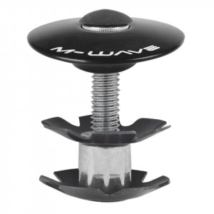 Capac si Floare Cuvete M-WAVE FORK FIX 1.1/8" Negru Anodizat - Img 2