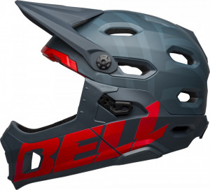 Casca Bell SUPER DH albastru/rosu - Img 4