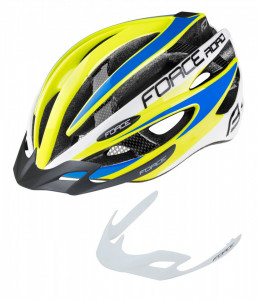 Casca Force Road, fluo/alb/albastru S-M (54-58 cm) - Img 2