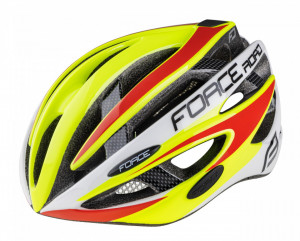 Casca Force Road fluo/alb/rosu L-XL (58-63 cm) - Img 2