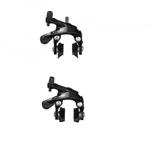 CLESTI DE FRANA SHIMANO 105 BR-R7000 FATA & SPATE SABOTI R55C4 PIULITA INGROPATA 10.5/12.5/18/27/32MM CS-51 NEGRU AMBALAT IND.