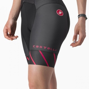 Costum de triatlon cu maneca scurta Castelli Free Sanremo W SS, de dama, Negru/Magenta, XL - Img 5