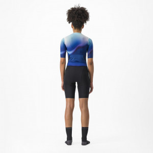 Costum de triatlon cu maneca scurta Castelli PR 2 W Speed Suit de dama Alb/Albastru/Negru M - Img 2