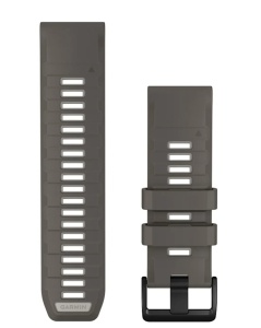 Curea Garmin quickfit 26 - Silicon Pebble Gray/Silver Gray