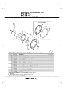 FOAIE SHIMANO FC-M510 22T ARGINTIE - Img 2