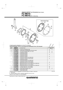 FOAIE SHIMANO FC-M510-S 36T ARGINTIE
