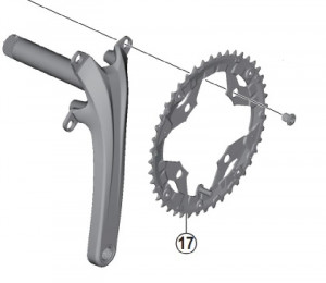 FOAIE SHIMANO FC-T4060 48T PT. 48X36X26T ARGINTIU