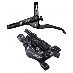 FRANA PE DISC SET ASAMBLAT /J-kit DEORE XT BL-T8100(L) BR-M8120(F) FARA ADAPTOR PLACUTE RESIN CU ARIPIOARE DE RACIRE 1000MM FURTUN (SM-BH90-SBM NEGRU) INCLUDE INSERTIE CONECTARE AMBALAT IND.