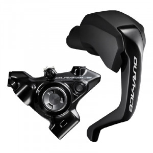 FRANA PE DISC SET ASAMBLAT J-KIT DIRECT SHIMANO DURA ACE ST-R9180(R) BR-R9270(R) PT. 25MM PLACUTE RESIN (CU ARIPIOARE DE RACIRE) FURTUN SM-BH90 1700MM NEGRU AMBALAT IND.