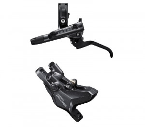 FRANA PE DISC SET ASAMBLAT SHIMANO J-KIT DEORE BL-M6100(L) BR-M6100(R) FARA ADAPTOR PLACUTE RASINA FARA ARIPIOARE DE RACIRE FURTUN SM-BH90-SS 1700MM INCLUDE OLIVA & INSERTIE CONECTARE AMBALAT IND.
