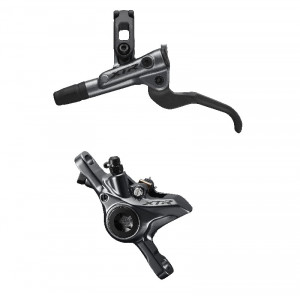 FRANA PE DISC SET ASAMBLAT SHIMANO XTR BL-M9100(L) BR-M9100(R) J-KIT FARA ADAPTOR PLACUTE METAL FARA ARIPIOARE DE RACIRE FURTUN SM-BH90-SS 1700MM NEGRU INCL. OLIVA SI INSERTIE CONECTARE AMBALAT IND.