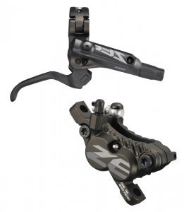 FRANA PE DISC SET ASAMBLAT SHIMANO ZEE MANETA BL-M640-B(D) ETRIER BL-M640(S) HIDRAULIC FARA ADAPTOR PLACUTE METAL CU ARIPIOARE DE RACIRE FURTUN SM-BH90SBS 1700MM NEGRU INCL. OLIVA SI INSERTIE CONECTARE AMBALAT IND.