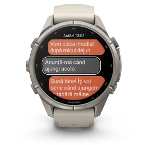 Garmin Fenix 9 Pro - inReach, 43mm Titan cu curea din silicon Gray/Dark Sandstone - Img 7