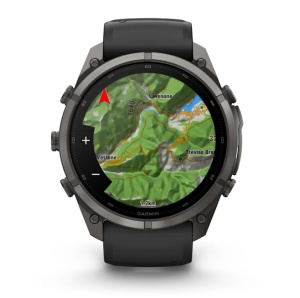 Garmin Fenix 9 Pro - inReach, 51mm Titan DLC Carbon Gray cu curea din silicon Black/Pebble Gray - Img 10
