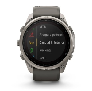 Garmin Fenix 9 Pro - inReach, Solar, 51mm Titan Pebble Gray cu curea din silicon Silver Gray - Img 7