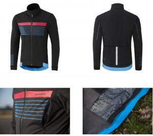 JACHETA SHIMANO BREAKAWAY PRINT WINDBREAK BLACK/BLUE (W1718)
