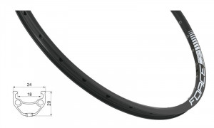 Janta Force Basic Disc 584x18 36h neagra - Img 2