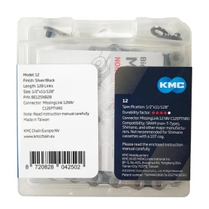 Lant KMC e12 Silver/Black 12 Viteze 128 Zale - Img 3